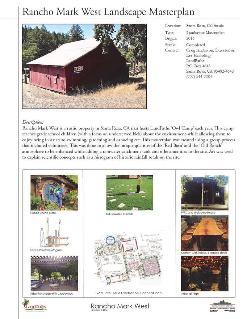 Rancho Mark West Landscape Masterplan